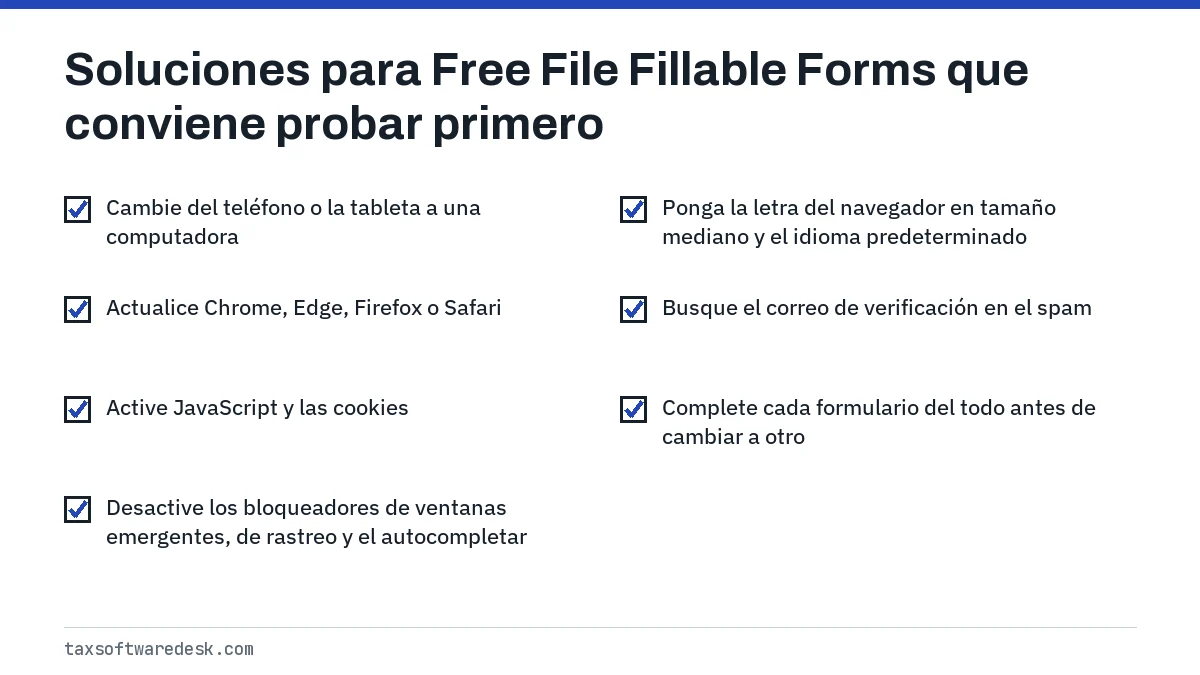 Soluciones para Free File Fillable Forms que conviene probar primero