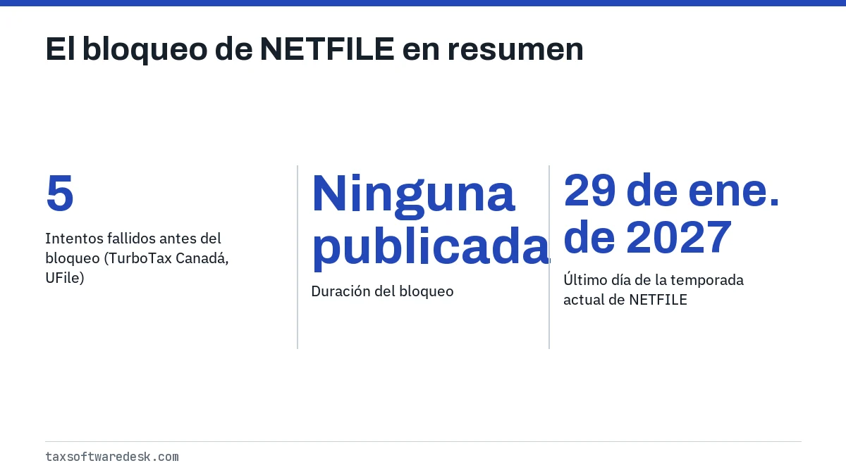 El bloqueo de NETFILE en resumen