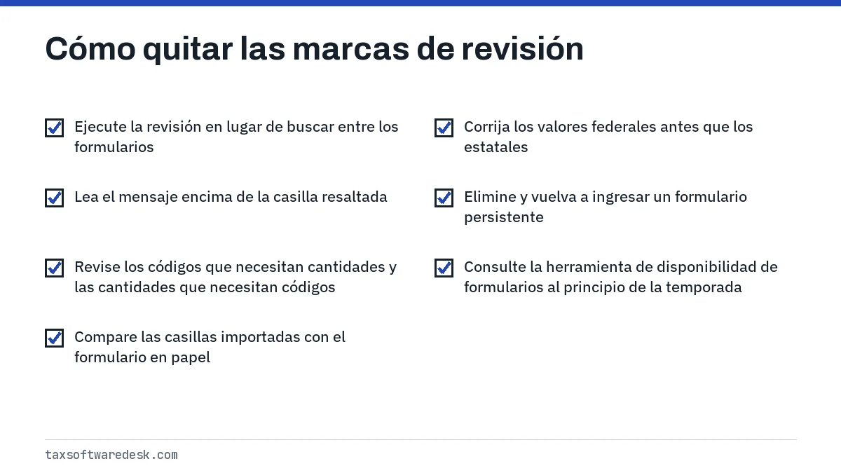 Cómo quitar las marcas de revisión