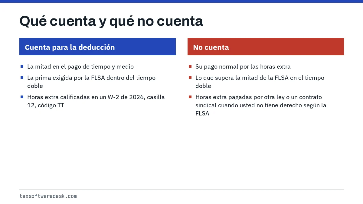 Qué cuenta y qué no cuenta