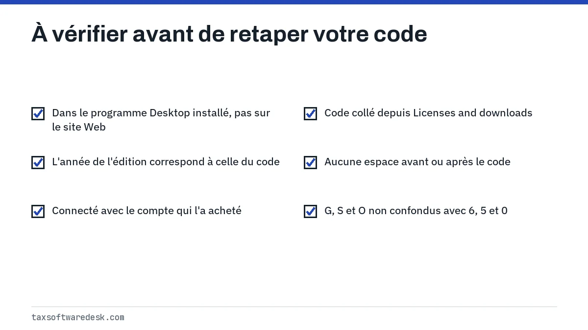 À vérifier avant de retaper votre code
