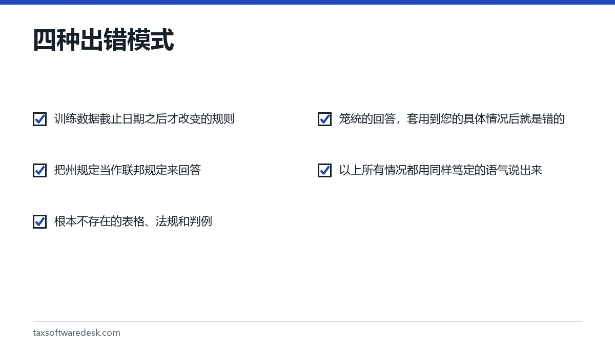 四种出错模式