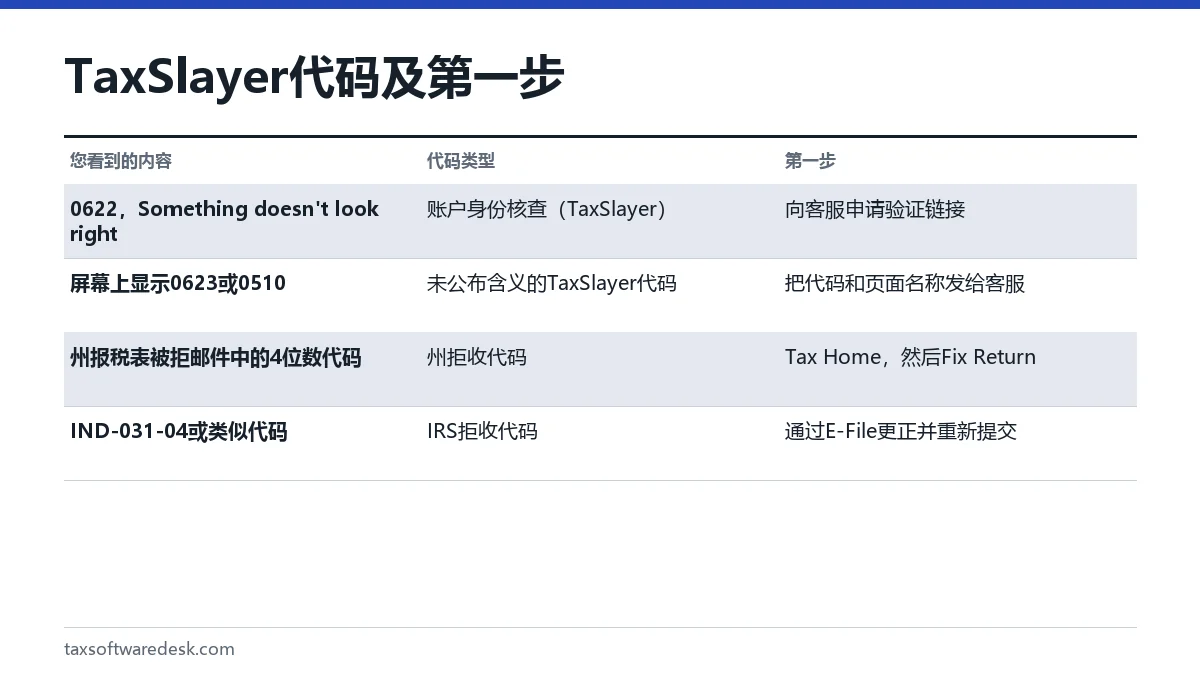 TaxSlayer 代码及第一步